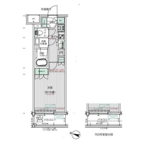 王子神谷駅 徒歩8分 6階の物件間取画像