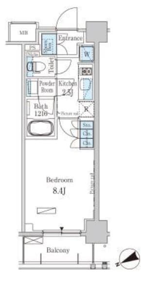 清澄白河駅 徒歩9分 2階の物件間取画像