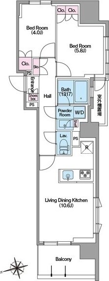 コンフォリア東新宿ステーションフロントの物件間取画像