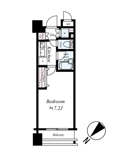 四谷三丁目駅 徒歩6分 5階の物件間取画像