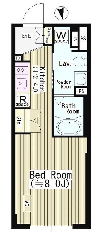 牛込柳町駅 徒歩5分 1階の物件間取画像