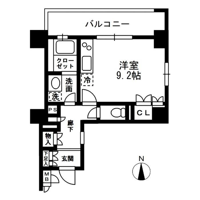 レジディア中落合A棟の物件間取画像