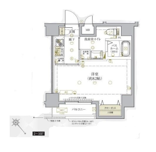 ベルシード王子の物件間取画像