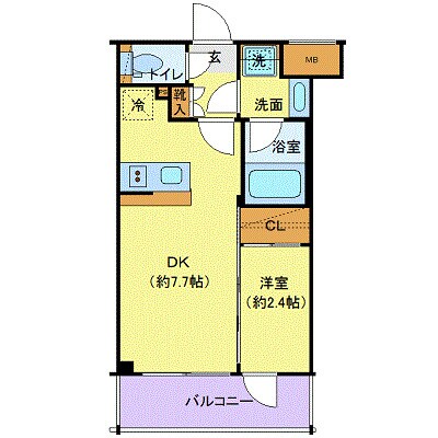 シーフォルム東新宿Ⅱの物件間取画像