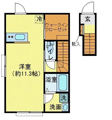 メゾネット・ジムコの物件間取画像