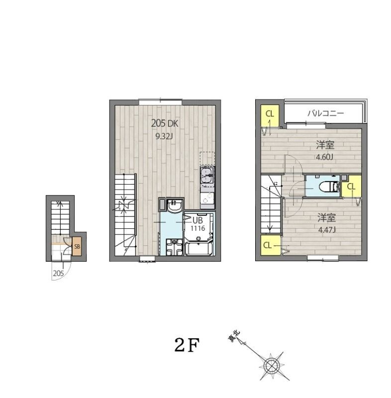 ミハス新宿富久町の物件間取画像