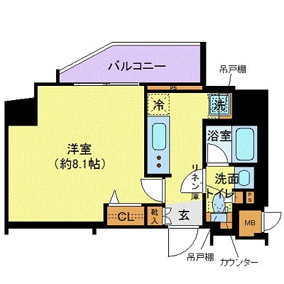 ZOOM西新宿の物件間取画像