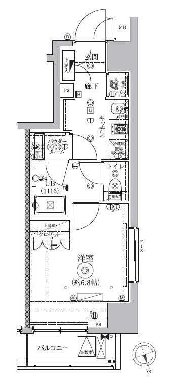 高田馬場駅 徒歩3分 3階の物件間取画像