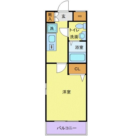 スカイコート品川御殿山WESTの物件間取画像