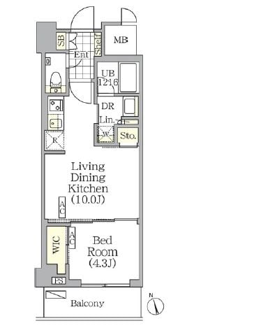 江戸川橋駅 徒歩7分 6階の物件間取画像