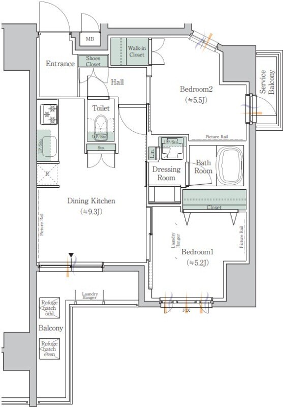 ワンルーフレジデンス台東根岸の物件間取画像