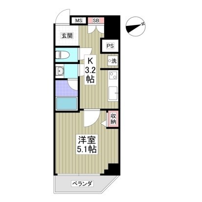 スペランツァ日本橋の物件間取画像