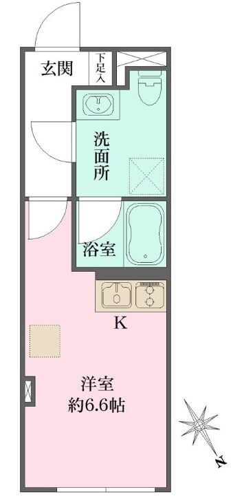 大井町駅 徒歩6分の物件間取画像