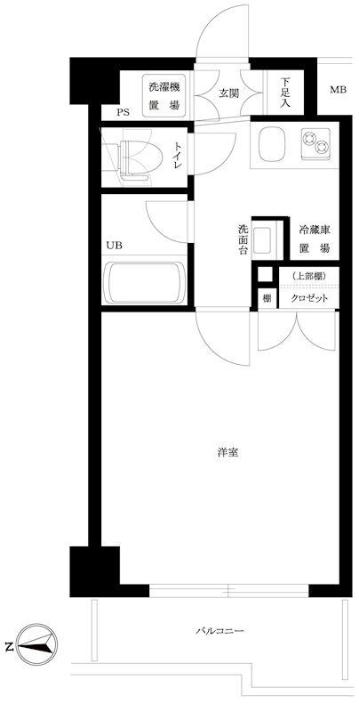 ルーブル高田馬場参番館の物件間取画像