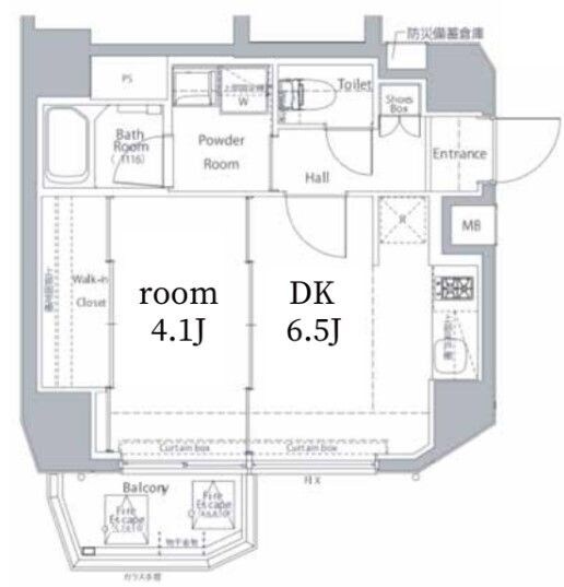 幡ヶ谷駅 徒歩7分 8階の物件間取画像