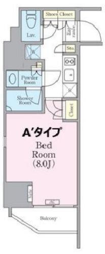 クレストコート蔵前レジデンスの物件間取画像