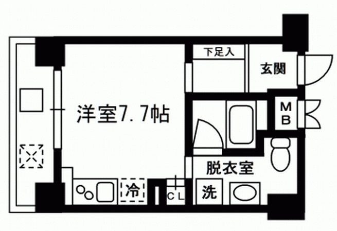 東日本橋駅 徒歩2分 4階の物件間取画像