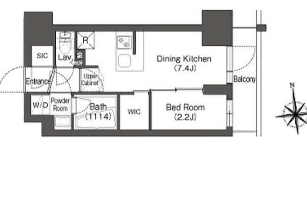 コンフォリア王子の物件間取画像