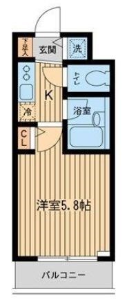 ザ・パーククロス市ヶ谷の物件間取画像