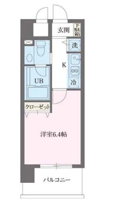 江戸川橋駅 徒歩6分 4階の物件間取画像