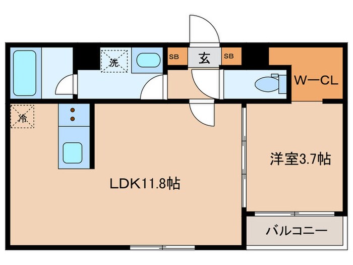 J’sコート文京千駄木の物件間取画像