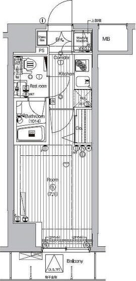 PREMIUMCUBE東十条Ariaの物件間取画像