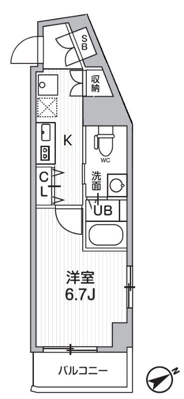 ラヴィエント南千住Ⅴの物件間取画像