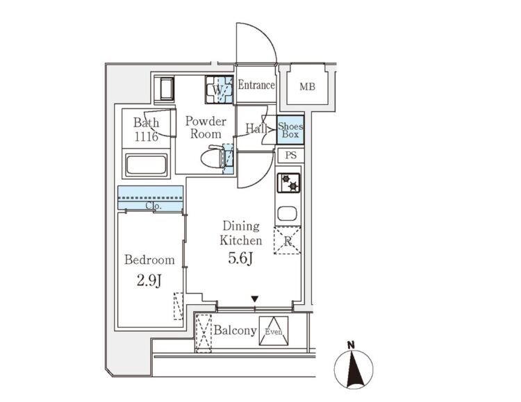 クラリティア文京湯島の物件間取画像