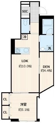 下落合駅 徒歩4分 2階の物件間取画像