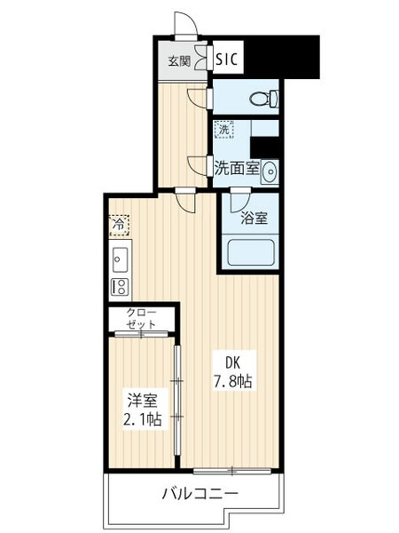 尾久駅 徒歩6分 4階の物件間取画像