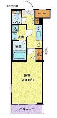 ディアレイシャス池尻大橋の物件間取画像