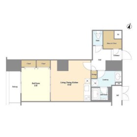 高田馬場駅 徒歩4分 13階の物件間取画像