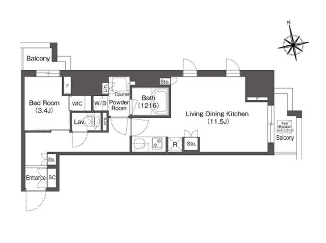 コンフォリア東上野の物件間取画像