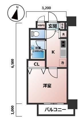 牛込神楽坂駅 徒歩1分 10階の物件間取画像