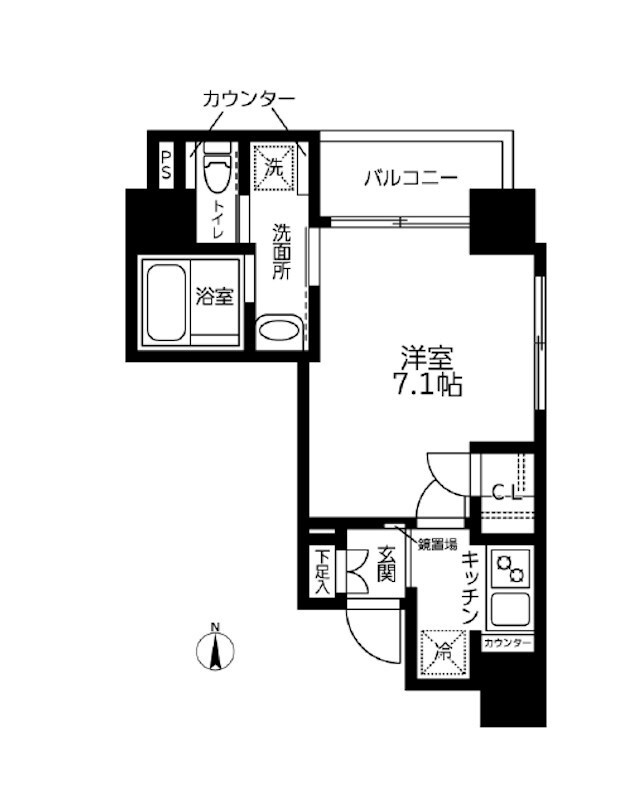 早稲田駅 徒歩1分 4階の物件間取画像