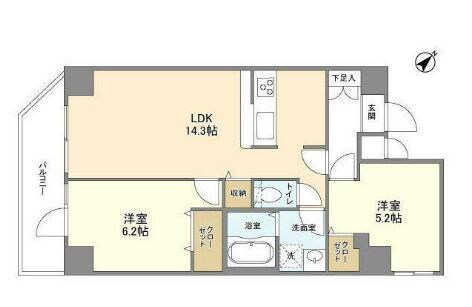 王子駅 徒歩11分 9階の物件間取画像