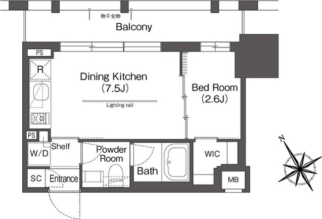ＢｌｕＲｏｃｋ後楽園の物件間取画像