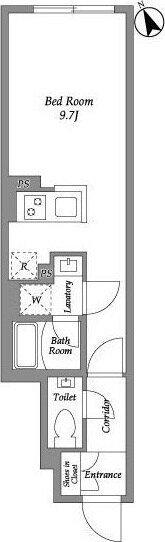 グローリオシェルト四谷坂町の物件間取画像