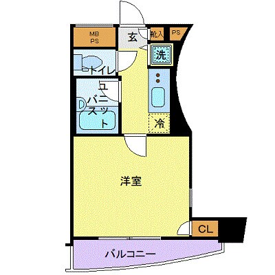 パークウェル五反田の物件間取画像