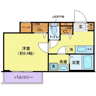 ディアレイシャス池尻大橋の物件間取画像