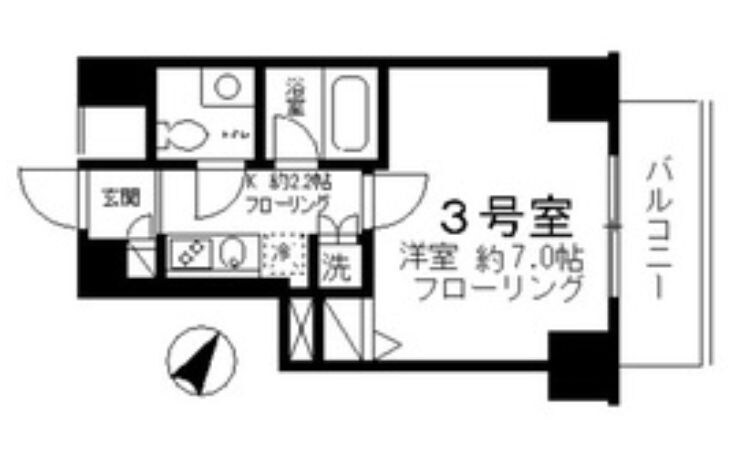 大塚駅 徒歩4分 9階の物件間取画像