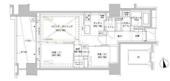 パークスフィア牛込神楽坂の物件間取画像