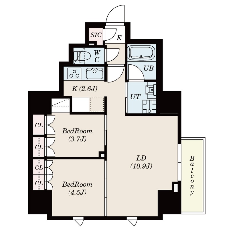 S-RESIDENCE日本橋馬喰町Aereの物件間取画像