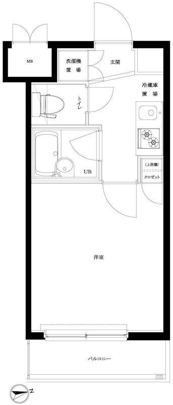 ルーブル北新宿の物件間取画像