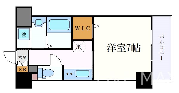 プレイズシード車道の物件間取画像