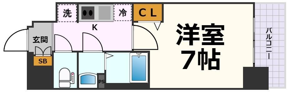 ディアレイシャス名古屋太閤通Ⅲの物件間取画像