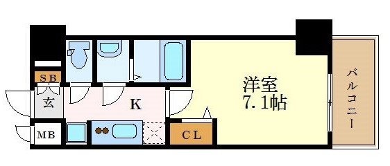 プレサンス久屋大通公園セラフィの物件間取画像