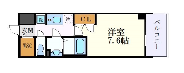 プレサンスTHE久屋大通レジェンドの物件間取画像