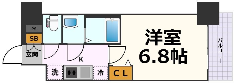 ディアレイシャス名古屋太閤通Ⅲの物件間取画像
