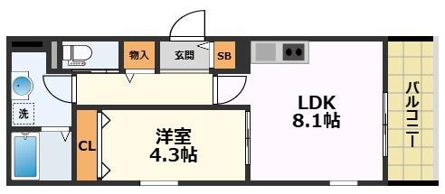 Crystal Green 名古屋駅の物件間取画像